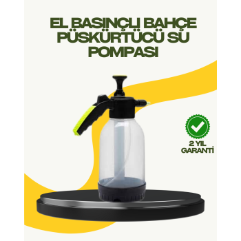 Manuel Basınçlı Köpük Püskürtücü Ayarlanabilir Nozullu 2 Litre Araba Yıkama -