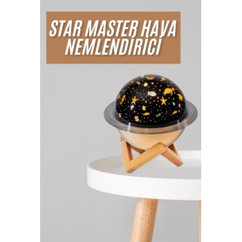 Hava Nemlendirici Led Işıklı Gece Lambası Yıldız Görünümlü Renk Değiştiren -