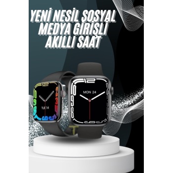 Yeni Model Akıllı Saat Dokunmatik Ekran Unisex Amoled Ekran 44 mm -