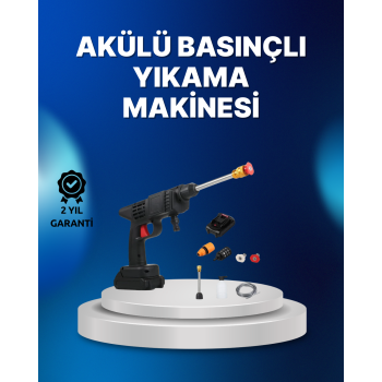 Kablosuz Taşınabilir Basınçlı Yıkama Tabancası Köpük Şişeli -