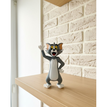 Tom Kedi Biblo 22 cm Hediyelik Dekoratif Ev Ofis Aksesuarı -