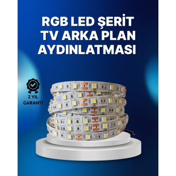 RF Kumandalı Renk Değiştiren TV LED Şerit 2MT -