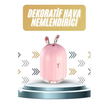 Led Işıklı Hava Nemlendirici Buhar Makinesi Dekoratif Aromaterapi -