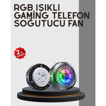 RGB Gaming Telefon Fanı Sessiz Soğutucu Tüm Akıllı Telefonlara Uygun -