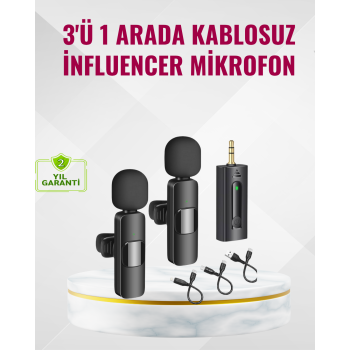Küçük Boyutlu Mikrofon - 8 Saat Kullanım -