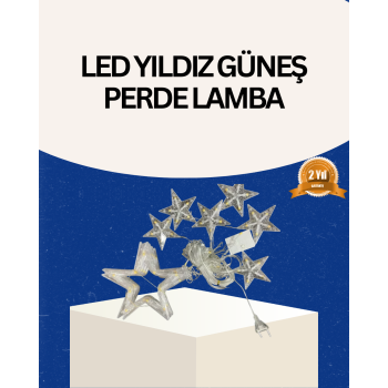 İç Mekan Uyumlu Yıldız Peri Led Perde 3x3 Metre -