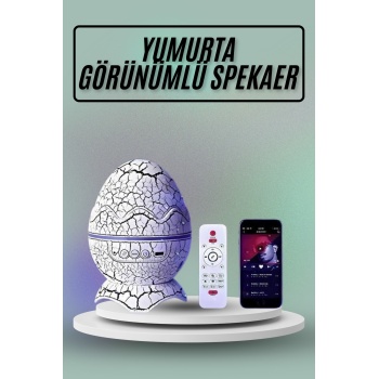 Yumurta Görünümlü Masa ve Gece Lambası Renk Değiştirebilen Projektör -