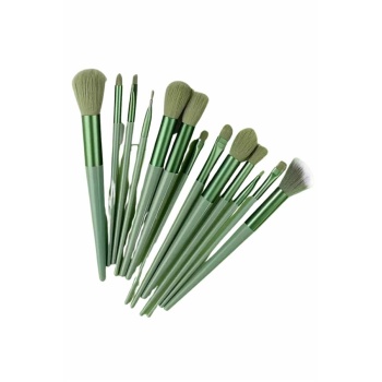 13 Parça Makyaj Fırça Seti Far Fırçası Allık Fırçası Yumuşak Uçlu -