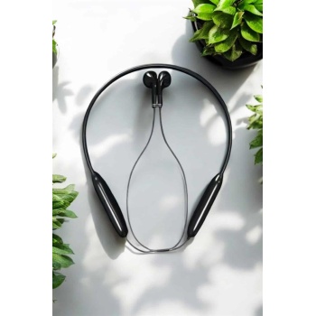 Kablolu Boyun Askılı Dijital Göstergeli Bluetooth Kulaklığı 60 Saat -