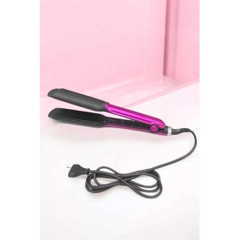 Saç Düzleştirici Isı Ayarlı Seramik Kaplama Döner Kablo Yıpranma Karşıtı -