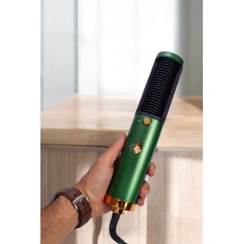 Fön Tarak Saç Düzleştirici Üflemeli Fön Makinesi Sıkı Dişli Taşınabilir -