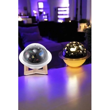 Hava Nemlendirici Masa ve Gece Lambası USB Projeksiyon Aromaterapi -
