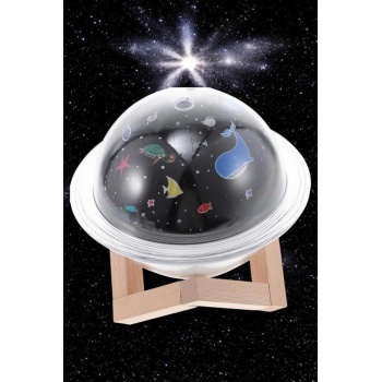 Hava Nemlendirici Projeksiyon Görünümlü USB Bağlantılı Aromaterapi -