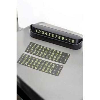 Araba Park Numaratörü Araç İçi Numaralık Değiştirilebilir Çevirmeli Mini -