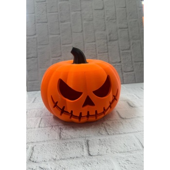 Kapaklı Balkabağı Dekor Kutusu 21×15 cm Halloween Temalı Saklama -
