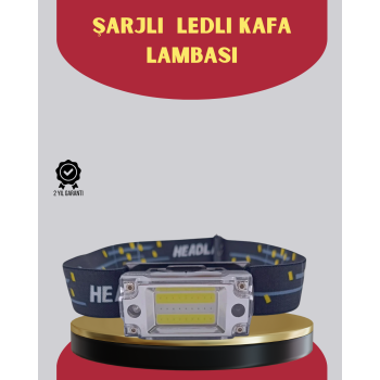 Şarj Edilebilir LED KAFA Feneri 215 Lümen XPE COB Güçlü Aydınlatma -