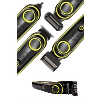 Saç Sakal Şekillendirici Tıraş Makinesi 5 Başlıklı Paslanmaz Çelik Bıçaklı Unısex -