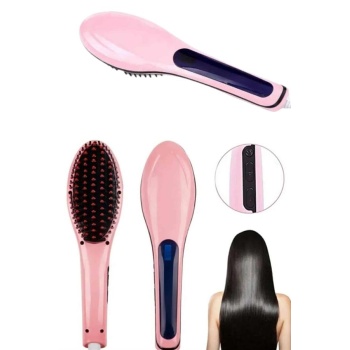 Saç Fırça Akıllı LCD Ekran Pratik Saç Düzleştirici Tarak Pratik Taşınabilir -