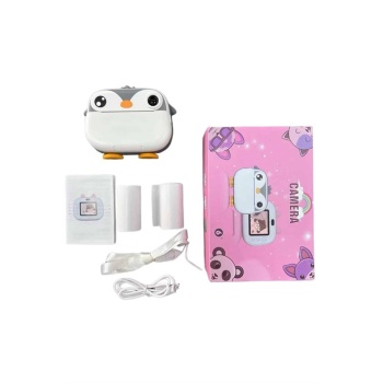 Çocuklara Özel Şirin Tasarımlı Mini Fotoğraf Yazıcısı 3 Adet Rulo Hediyeli -