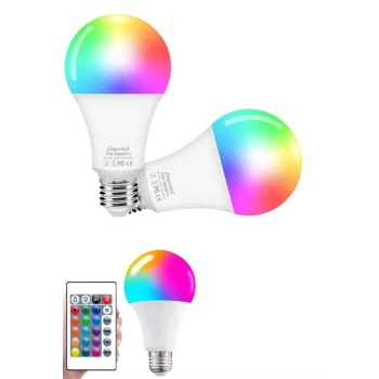 Ayarlanabilir Parlaklık RGB Led Ampul Beyaz Lamba Ve Renkli Ampul -