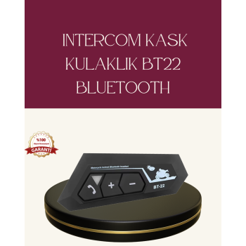 Motosiklet Sürüşleri İçin BT22 Kask Bluetooth Kulaklık Mikrofonlu -