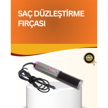 Çok Yönlü Kullanıma Uygun Saç Kurutma ve Düzleştirme Fırçası -