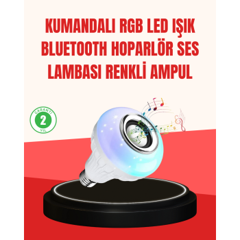 Akıllı LED Ampul – E27 Uyumlu ve Müzik Çalarlı Tasarım -