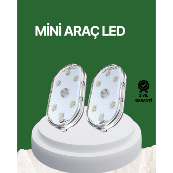 Dokunmatik Sensörlü Şarjlı Araç İçi Ambiyans Aydınlatma -