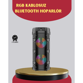 Çift Sürücülü Taşınabilir Kablosuz Hoparlör -