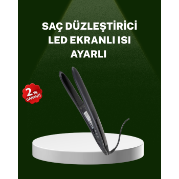 Isı Ayarlı 2025 Titanyum Kaplama Seramik Plakalı Saç Düzleştirici A Kalite Orijinal -