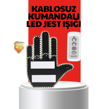 Uzaktan Kumandalı LED Jest Işığı – 3 Farklı Hareket Modu -