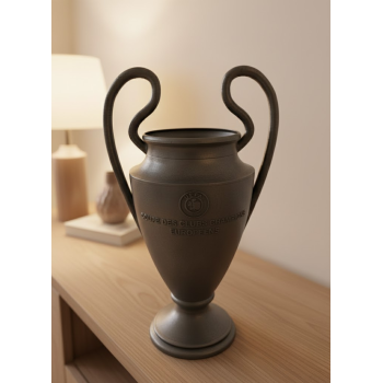Füme Kupa 25cm UEFA Model Dekoratif Ödül Biblosu -