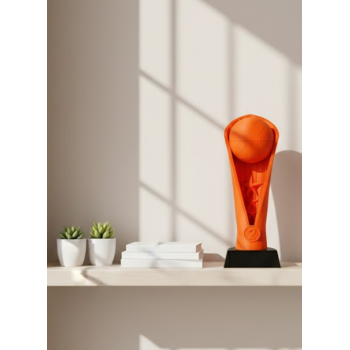 23cm Turuncu Basketbol Kupa Biblo Modern Ödül Dekor Ürünü -