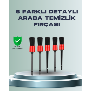 Yumuşak Kıllı Araç Bakım Fırça Takımı -