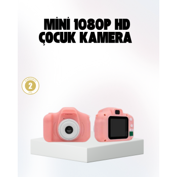 Çocuklar İçin Mini Fotoğraf Makinesi 8MP 1080P Video ve Darbeye Dayanıklı -