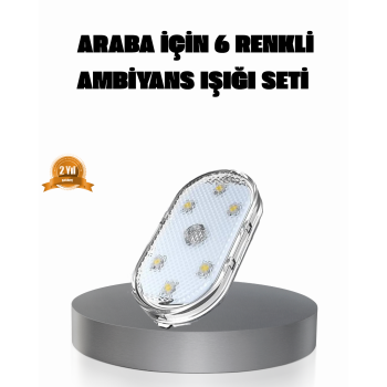 Manyetik Araba İçi Ambiyans LED Işık Seti – Kolay Montajlı ve Kablolara Gerek Yok -