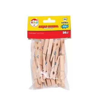 Ahşap Mandal Naturel