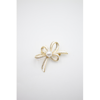 Çiçek Broş - Altın