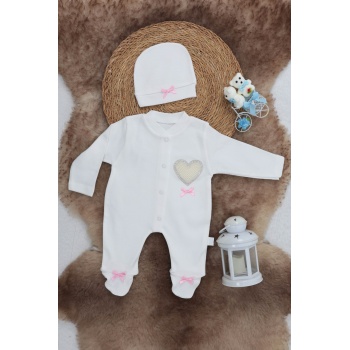 Sema Baby Pamuklu Bebek Tulum Seti 0-3 Ay - Love