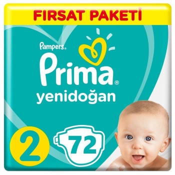 Prima Bebek Bezi Aktif Bebek 2 Beden 72 Adet Fırsat Paketi