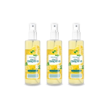 3 Adet Limon Kolonyası  Ev Ofis Pratik Kullanım Sprey 100ml