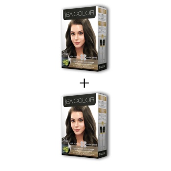 2X2 Tüp Krem Saç Boyası Seti Yoğun Koyu Küllü Kumral No:6.11