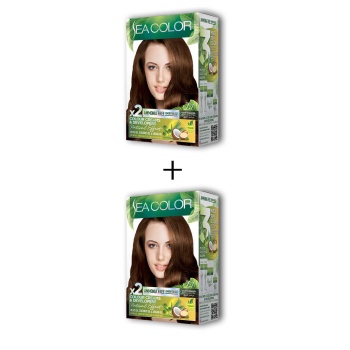 2X2 Tüp Krem Saç Boyası Seti Koyu Karamel No:7.7