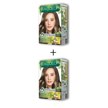 2X2 Tüp Krem Saç Boyası Seti Açık Kumral No:8.0