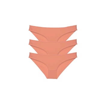 3 adet Süper Eko Set Likralı Kadın Slip Külot Pudra