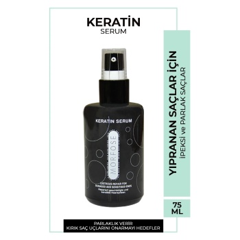 Keratin Saç Serumu 75 ML - Yıpranmış Saçlar için - mrfs