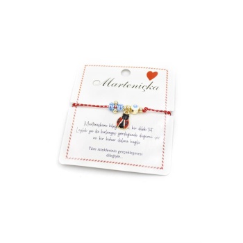 Uğur Böceği Marteniçka Bileklik - Kırmızı