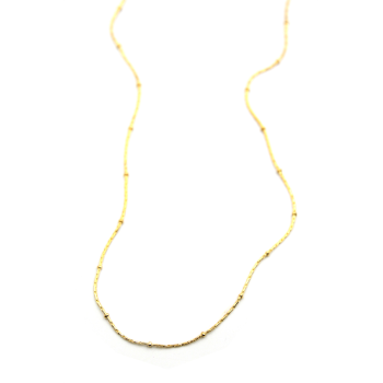 Boncuklu Zincir Kolye - Altın