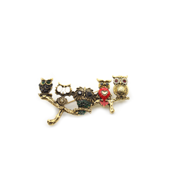 Baykuş Broş - ÇOK RENKLİ