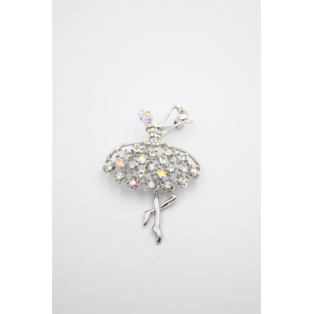 Balerin Broş - Gümüş